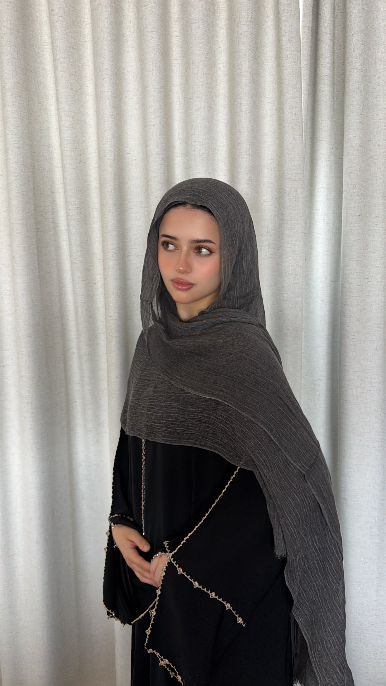 Crinkle shade "Dark Grey"